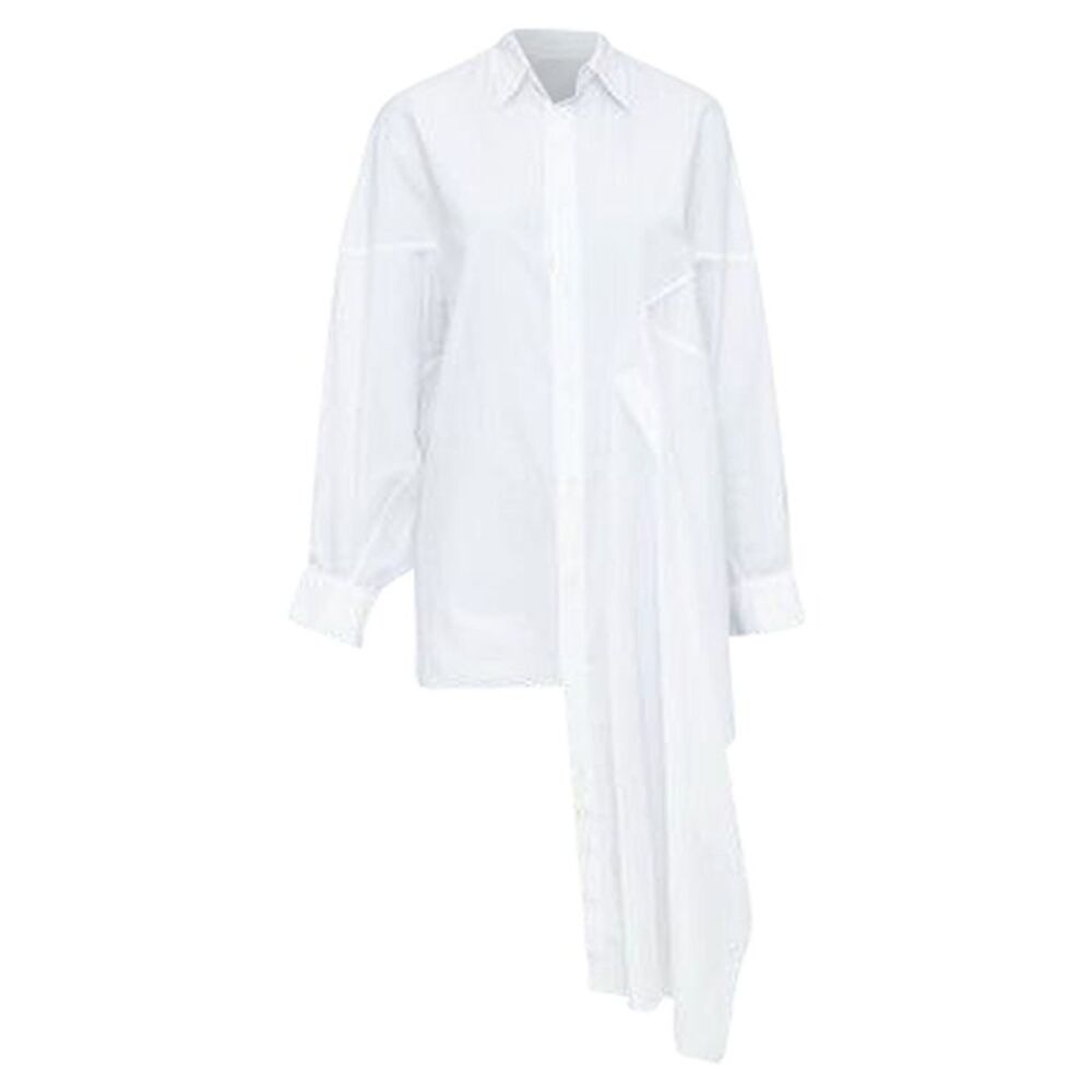 Yohji Yamamoto Cotton Oversized Asymmetric Shirt